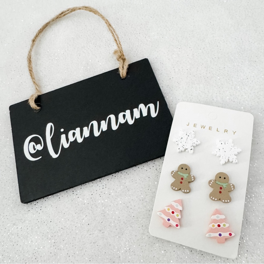 Set of 3 Festive Holiday Earrings